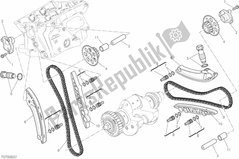 Todas las partes para Distribuzione de Ducati Superbike 1299S ABS 2015